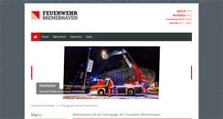 Desktop Screenshot of feuerwehr-bremerhaven.de