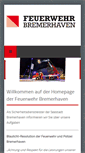 Mobile Screenshot of feuerwehr-bremerhaven.de